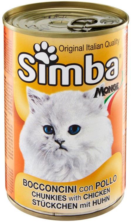 MONGE SIMBA GATTO POLLO BOCCONCINI GR.415 LATT.   