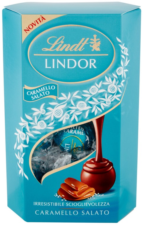 LINDT CORNET LINDOR CARAMELLO SALATO GR.200       