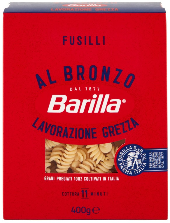 PASTA BARILLA AL BRONZO FUSILLI GR.400            