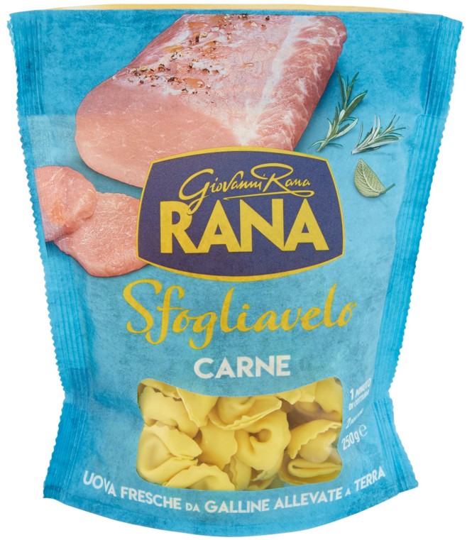 RANA SFOGLIAVELO RIPIENI CARNE GR.250             