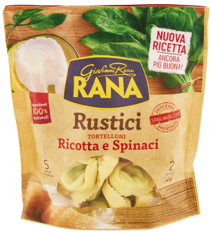 RANA RUSTICI TORTELLONI RICOTTA SPINACI GR.250    