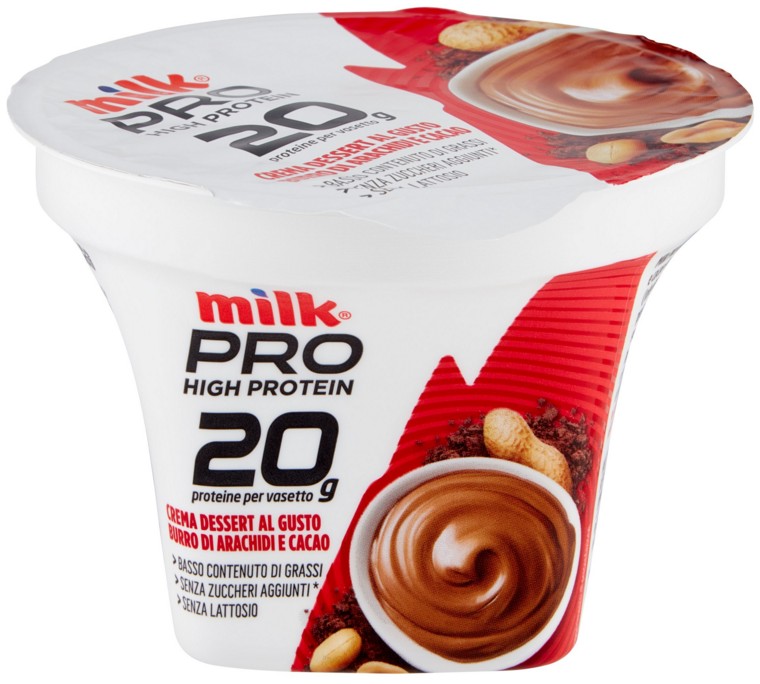 MILK PRO CREMA DESSERT BURRO D'ARACHIDI CACAO G200