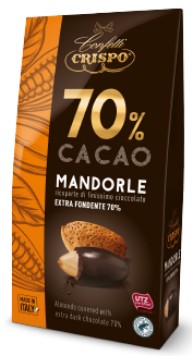 CRISPO DRAGEE MANDORLE 70% GR.130 AST.            