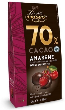 CRISPO DRAGEE AMARENA 70% GR.130 AST.             