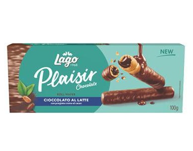 ROLL LAGO PLAISIR LATTE C/CREMA CACAO GR.100      