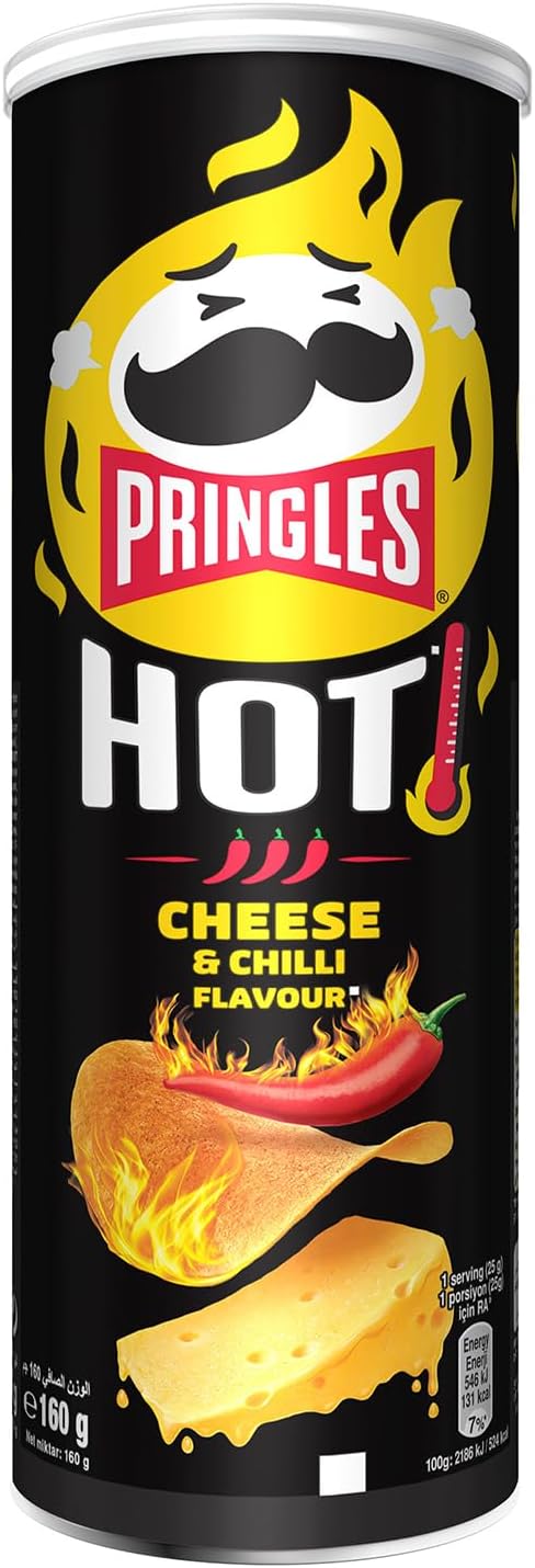 PRINGLES FLAME CHEESE & CHILLI GR.160             
