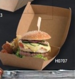 CONTENITORE HAMBURGER IN CARTONCINO PZ.50 12X12X7 