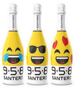 SPUMANTE SANTERO 958 EMOJY COLLECTION CL.75       