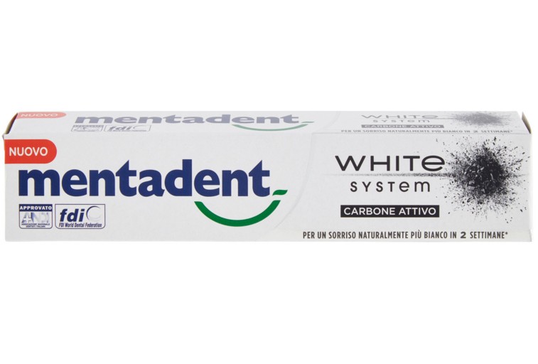 DENT.MENTADENT WHITE SYSTEM CARBONI ATTIVI ML.75  