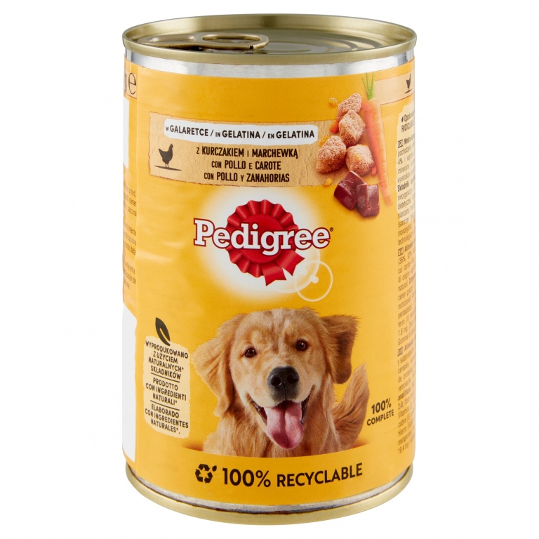PEDIGREE POLLO/CAR/GELATINA GR.400 LATTINA        