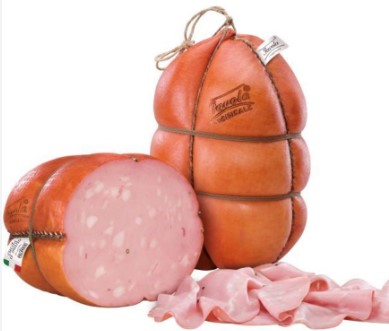 MORTADELLA FAVOLA C/PIS.IN COTENNA PALMIERI AL KG.