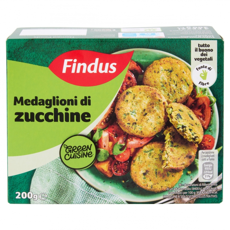 MEDAGLIONI DI ZUCCHINE FINDUS G200                