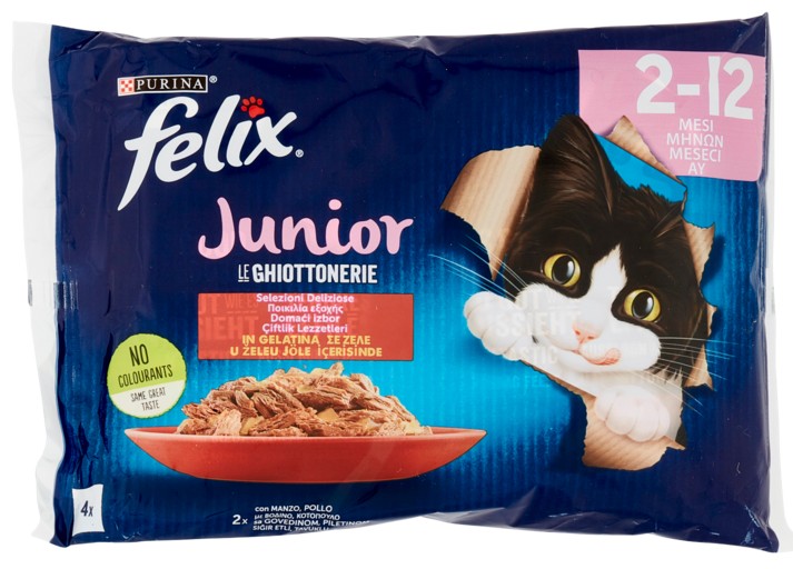 FELIX JUNIOR GHIOTTONERIE MANZO POLLO GR.85X4     