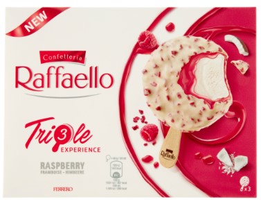 GELATO FERRERO RAFFAELLO LAMPONE T1X3 GR.138      