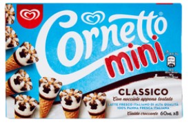 CORNETTO MINI CLASSICO ALGIDA NEW X8 G288         