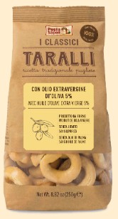 TARALLI OLIO EVO PUGLIA SAPORI G250               