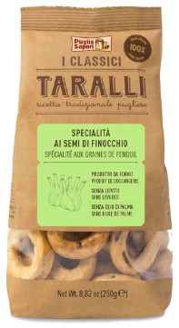 TARALLI FINOCCHIO PUGLIA SAPORI G250              