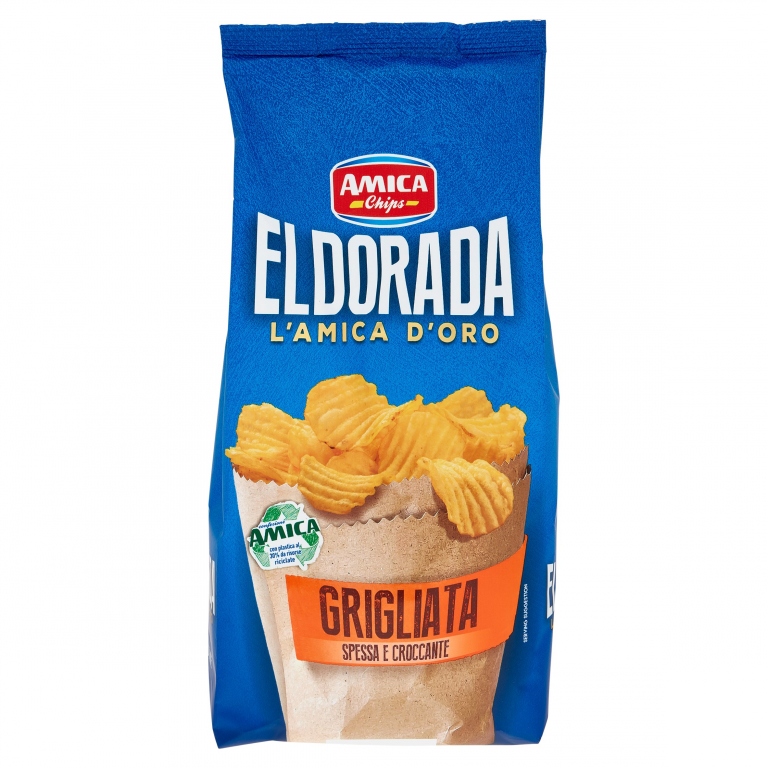 PATATINE AMICA CHIPS ELDORADA GRIGLIATA GR.130    