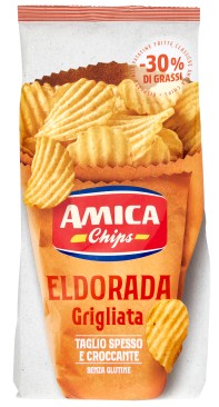 PATATINE AMICA CHIPS ELDORADA GRIGLIATA GR.130    