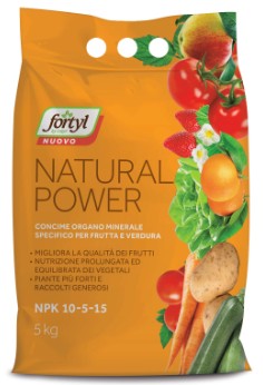 CONCIME NATURAL POWER FORTYL KG.5 NPK 10-5-15     