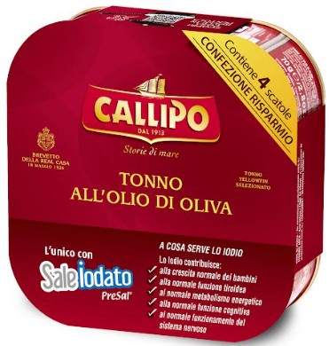 TONNO CALLIPO O.O. GR.70X4 STRAPPO                