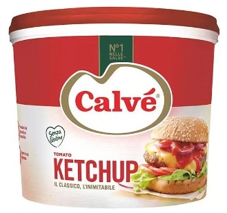 KETCHUP CALVE  KG.5 SECCHIELLO                    