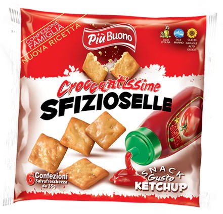 PIU'BUONO SFIZIOSELLE KETCHUP GR.180              