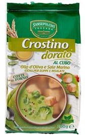 CROSTINI SANSEPOLCRO DORATI CUBETTI O.O.GR100     