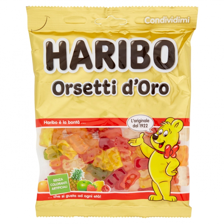 CARAMELLE HARIBO ORSETTI D'ORO GR.265             