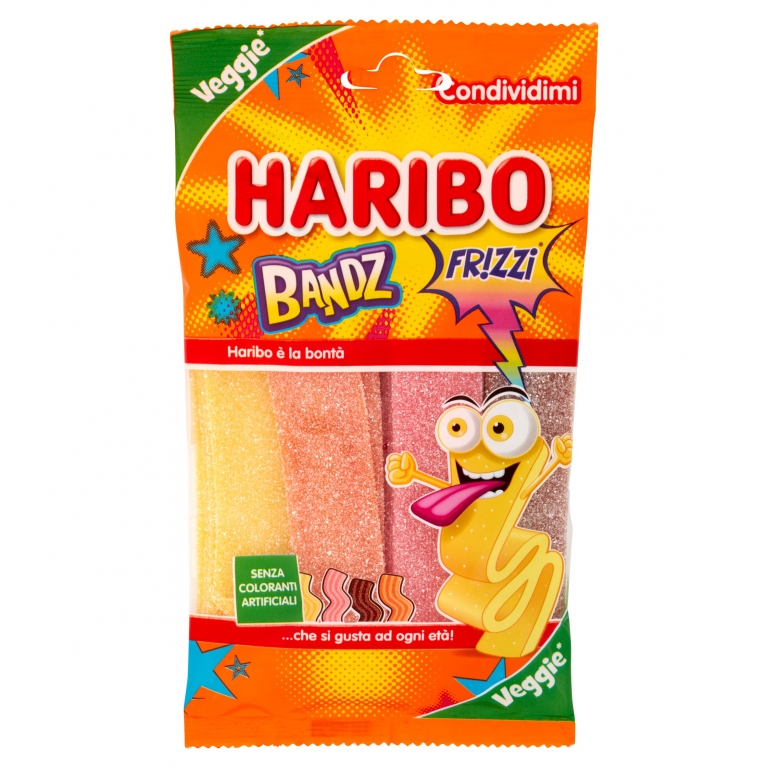 CARAMELLE HARIBO BANDZ FRIZZI GR.160              