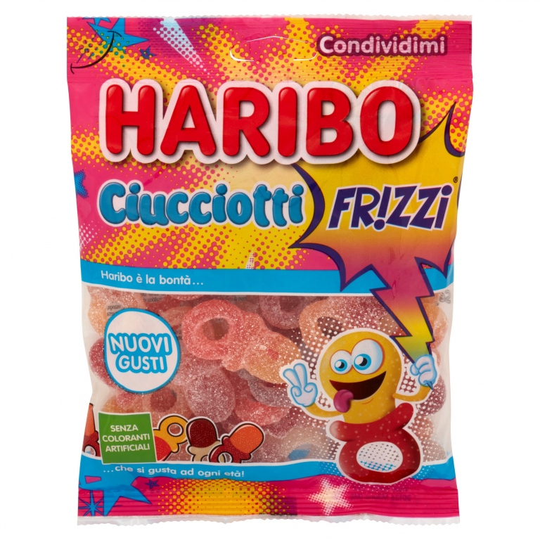 CARAMELLE HARIBO CIUCCIOTTI FRIZZI GR.175         