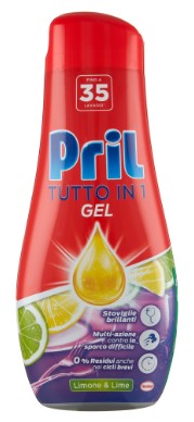 PRIL GEL ALL IN 1 LIMONE 630 ML. 35 LAV           