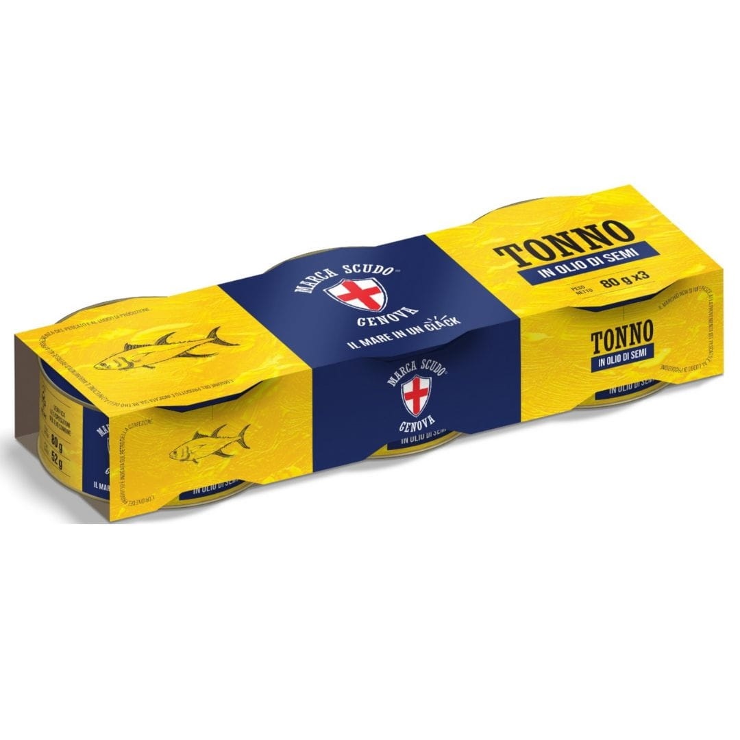 TONNO MARCA SCUDO GR.80X3 O.SEMI                  