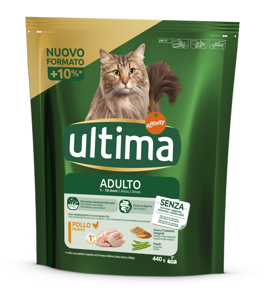 ULTIMA GATTO POLLO E RISO GR.440                  