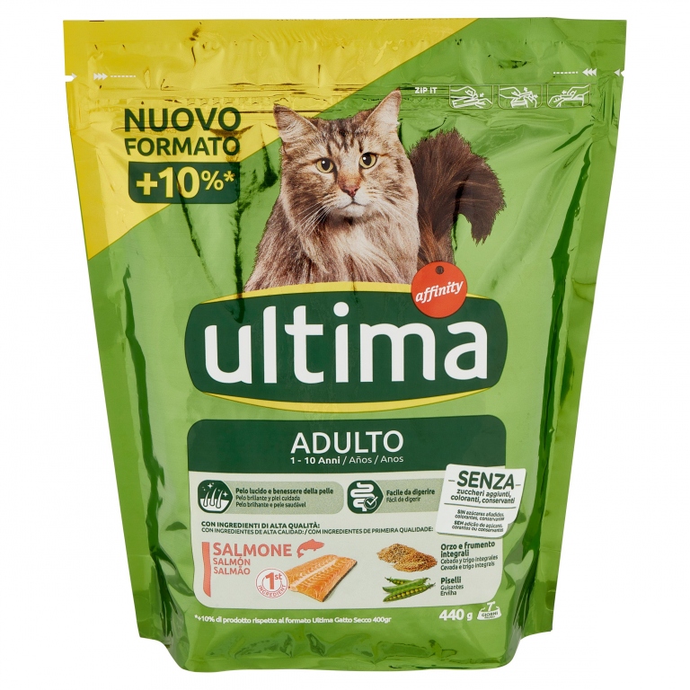 ULTIMA GATTO SALMONE E RISO GR.440                
