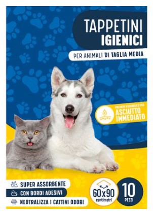 TAPPETINI IGIEN.PER ANIMALI JTM 60X90 PZ.10       