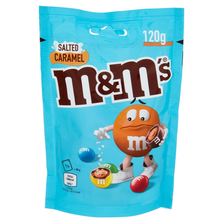 M&M'S SALTED CARAMEL POUCH GR.120                 