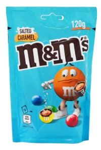 M&M'S SALTED CARAMEL POUCH GR.120                 