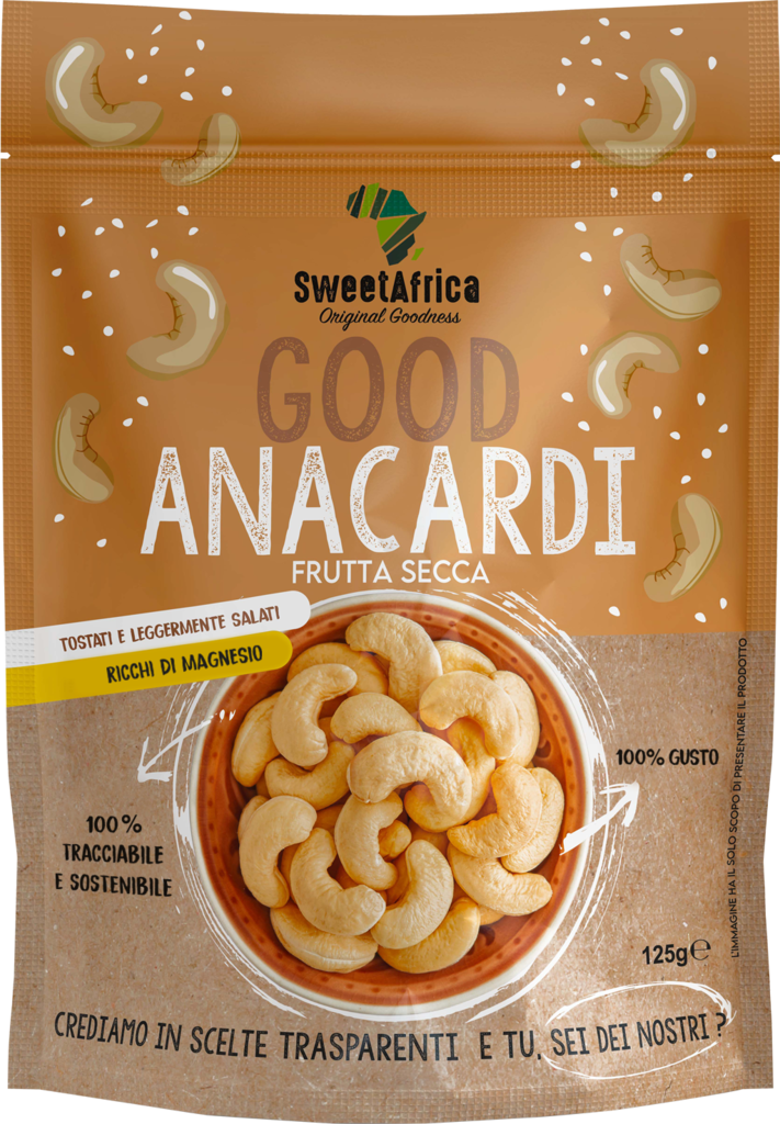 SWEET AFRICA ANACARDIO TOSTATO LEGG.SALATO GR.130 