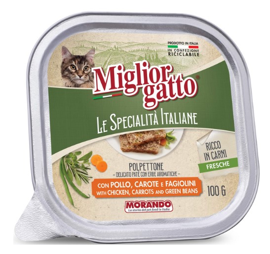 MORANDO GATTO SPEC.ITALIANE PATE'POLLO-CAROTE G100