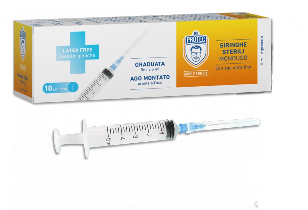 SIRINGHE DR.PROTEC ML.5 X10                       
