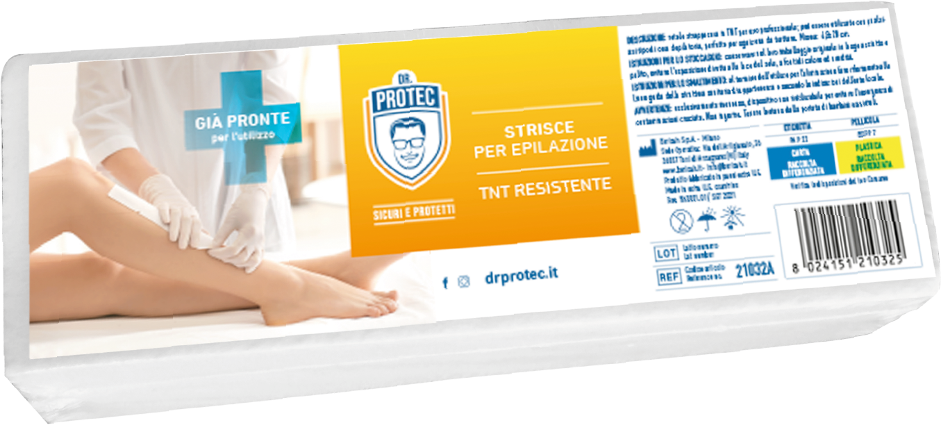 STRISCE PER DEPILAZIONE DR.PROTEC PZ.100          