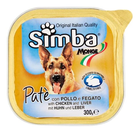 MONGE SIMBA CANE POLLO FEGATO VASC.GR.300         