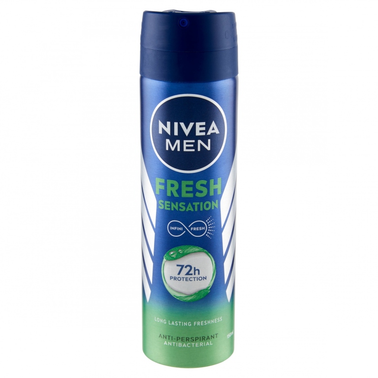 DEO NIVEA FOR MEN SPRAY SPY FRESH SENSATION 150M  