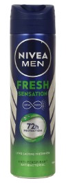 DEO NIVEA FOR MEN SPRAY SPY FRESH SENSATION 150M  