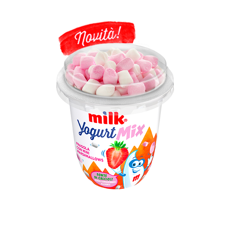 MILK FOR KIDS YOGURT FRAGOLA CON MARSHMALLOWS 110G