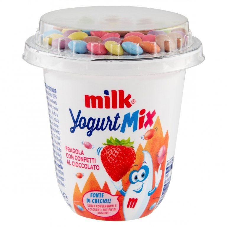 MILK FOR KIDS YOGURT FRAGOLA CONFETTI 110G        