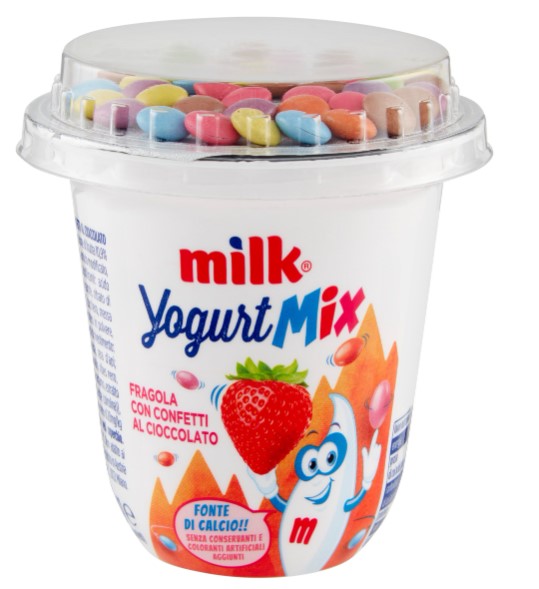 MILK FOR KIDS YOGURT FRAGOLA CONFETTI 110G        