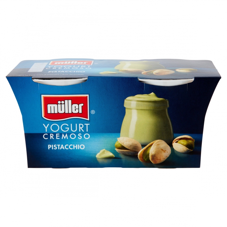 YOGURT MULLER PISTACCHIO GR.125X2 CREMOSO INTERO  