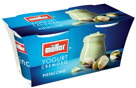 YOGURT MULLER PISTACCHIO GR.125X2 CREMOSO INTERO  